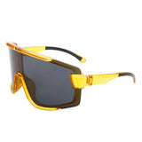 S2117 - Oversize Sporty Square Chunky Shield Sunglasses