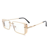 HJ3009 - Retro Rectangle Flat Top Fashion Square Wholesale Sunglasses