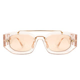 HS3013 - Geometric Retro Irregular Brow-Bar Square Fashion Wholesale Sunglasses