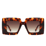 HS2118 - Fashion Square Flat Top Oversize Women Wholesale Sunglasses