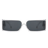 HS2128 - Rectangle Retro Chunky Square Wrap Around Wholesale Sunglasses