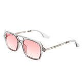 HS1099 - Retro Square Brow-Bar Fashion Aviator Style Vintage Sunglasses