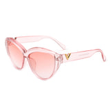 HS1067 - Women Oversize Large Cat Eye Fashion Sunglasses