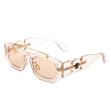 HS3013 - Geometric Retro Irregular Brow-Bar Square Fashion Wholesale Sunglasses