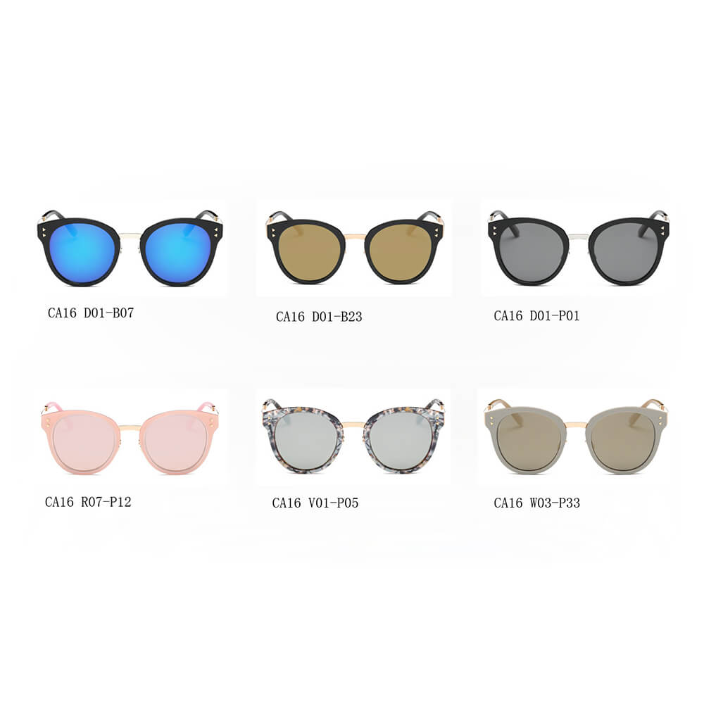 CA16 Hipster Polarized Lens Horned Rim Sunglasses - Iris Fashion Inc. | Wholesale Sunglasses and Glasses