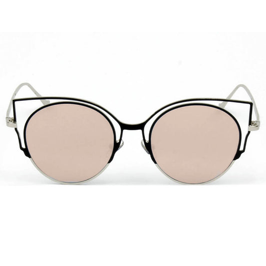 A20 Women's Signature Cut-Out Round Cat Eye Sunglasses - Iris Fashion Inc. | Wholesale Sunglasses and Glasses