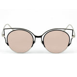 A20 Women's Signature Cut-Out Round Cat Eye Sunglasses - Iris Fashion Inc. | Wholesale Sunglasses and Glasses