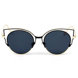A20 Women's Signature Cut-Out Round Cat Eye Sunglasses - Iris Fashion Inc. | Wholesale Sunglasses and Glasses