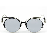 A20 Women's Signature Cut-Out Round Cat Eye Sunglasses - Iris Fashion Inc. | Wholesale Sunglasses and Glasses