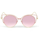 A20 Women's Signature Cut-Out Round Cat Eye Sunglasses - Iris Fashion Inc. | Wholesale Sunglasses and Glasses