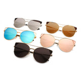CA02 Women's Trendy Mirrored Lens Cat Eye Sunglasses - Iris Fashion Inc. | Wholesale Sunglasses and Glasses