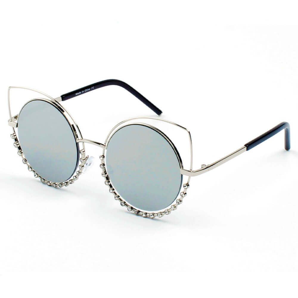 A21 Designer Pearl-Studded Cut-Out Cat Eye Sunglasses - Iris Fashion Inc. | Wholesale Sunglasses and Glasses