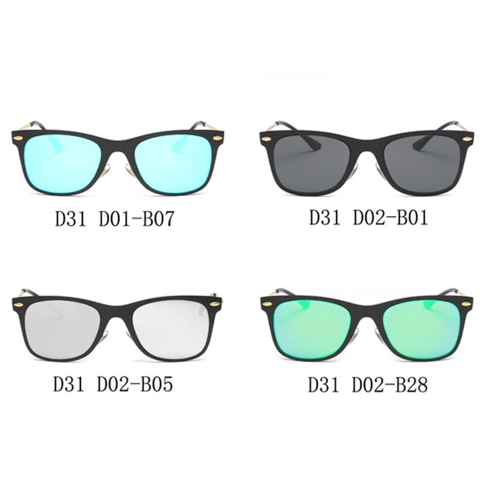 D31 - Classic Horn Rimmed Rectangle Fashion Sunglasses - Iris Fashion Inc. | Wholesale Sunglasses and Glasses