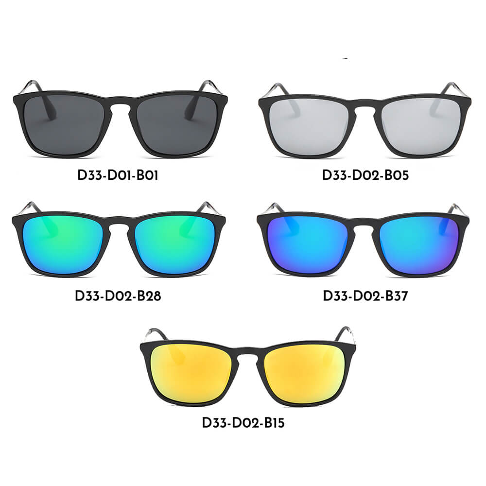 D33 - Men's Vintage Retro Squared Sunglasses - Iris Fashion Inc. | Wholesale Sunglasses and Glasses