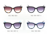D42 - Vintage Dark Smoke Lens Horned Rim Sunglasses - Iris Fashion Inc. | Wholesale Sunglasses and Glasses