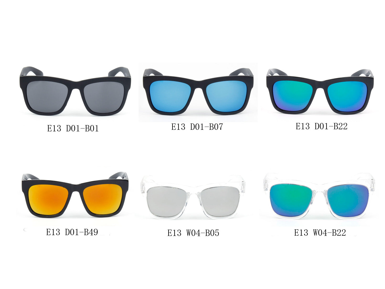 E13 - Hipster Thick Frame Square Sunglasses - Iris Fashion Inc. | Wholesale Sunglasses and Glasses