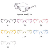 HB2019 - Rectangle Wrap Computer Anti Strain Blue Light Blocking Glasses
