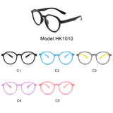 HK1010 - Kids Round Circle Junior Blue Light Blocker Glasses