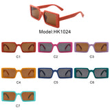 HK1024 - Kids Children Rectangle Flat Top Junior Sunglasses