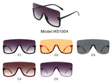 HS1004 - Oversize Half Frame Retro Square Fashion Wholesale Sunglasses