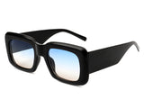 HS1014 - Retro Square Vintage Bold Designer Fashion Sunglasses