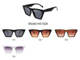HS1026 - Women Retro Cat Eye High Pointed Fashion Wholesale Sunglasses