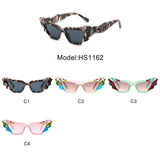 HS1162 - Women Geometric Irregular Cat Eye Fashion Sunglasses