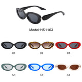 HS1163 - Round Narrow Oval Chic Fashion Wholesale Sunglasses