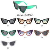 HS1206-1 - Retro Fashion Square High Pointed Cat Eye Wholesale Sunglasses