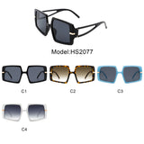 HS2077 - Oversize Square Geometric Irregular Women Wholesale Sunglasses