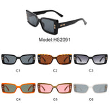 HS2091 - Rectangle Tinted Modern Fashion Square Wholesale Sunglasses
