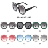 HS2093 - Women Oversize Polygonal Fashion Square Sunglasses