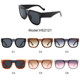 HS2121 - Square Oversize Brow-Bar Chic Women Fashion Wholesale Sunglasses