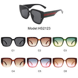 HS2123 - Women Square Tinted Oversize Chunky Fashion Wholesale Sunglasses