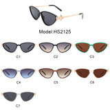 HS2125 - Women Triangle Retro Fashion Cat Eye Wholesale Sunglasses