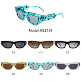 HS2134 - Women Fashion Square Chunky Retro Chic Cat Eye Wholesale Sunglasses
