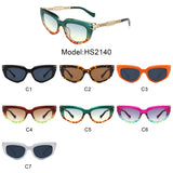 HS2140 - Women Chic Chain Link Design Fashion Cat Eye Wholesale Sunglasses