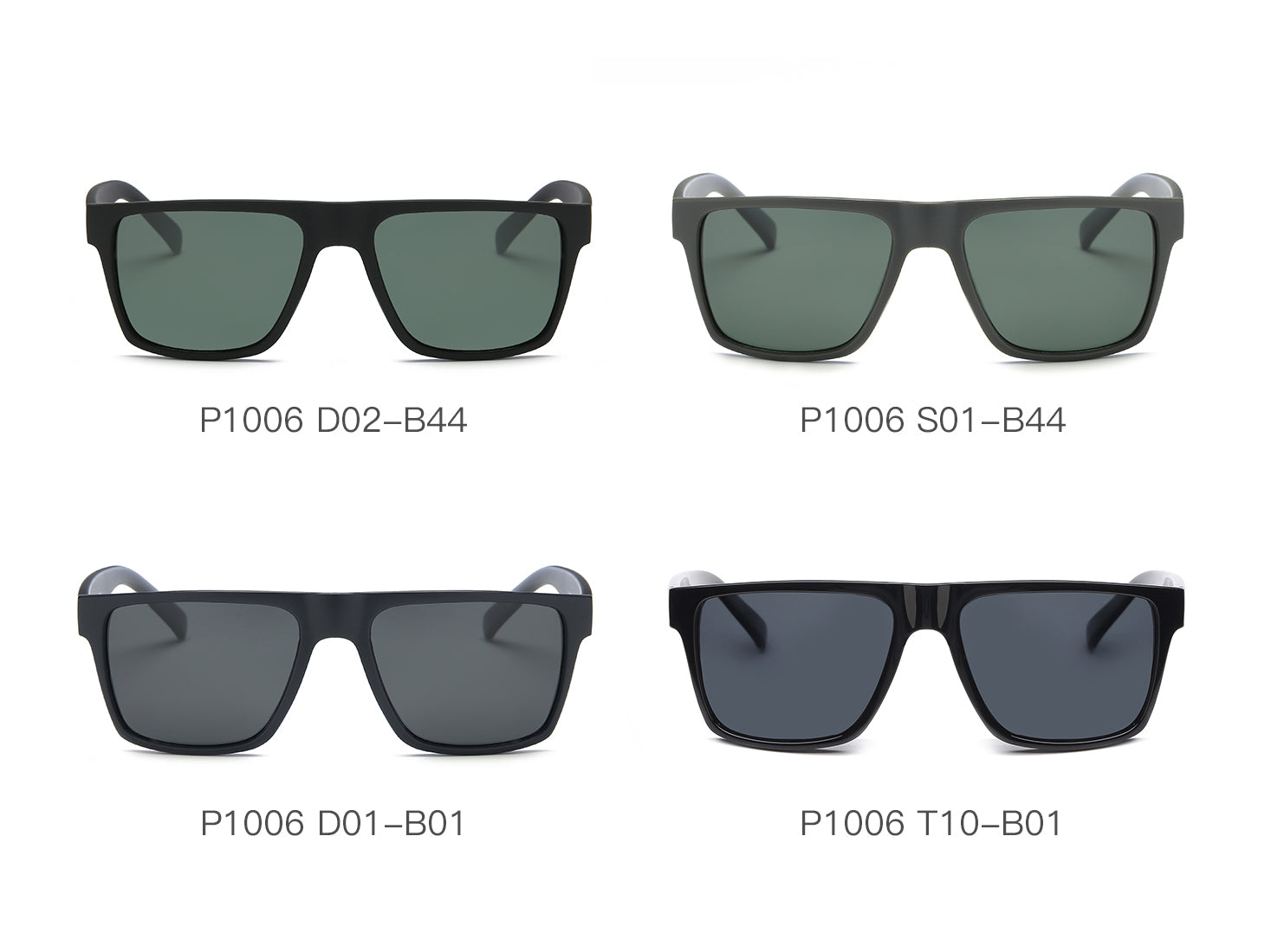 P1006 - Retro Vintage Polarized Square Sunglasses - Iris Fashion Inc. | Wholesale Sunglasses and Glasses