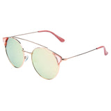 SHIVEDA-PJ714 - Women Round Brow-Bar Polarized Fashion Sunglasses