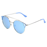 SHIVEDA-PJ714 - Women Round Brow-Bar Polarized Fashion Sunglasses