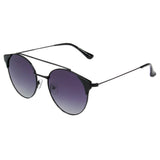 SHIVEDA-PJ714 - Women Round Brow-Bar Polarized Fashion Sunglasses