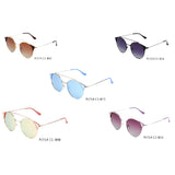SHIVEDA-PJ714 - Women Round Brow-Bar Polarized Fashion Sunglasses