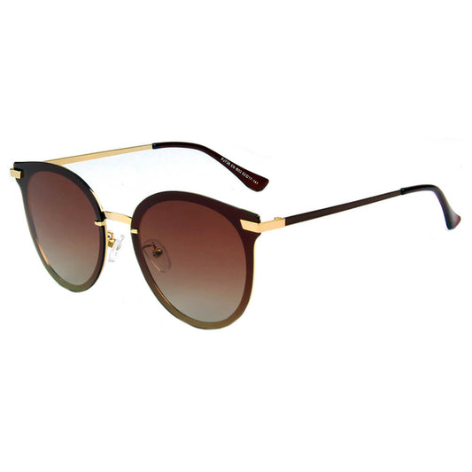 SHIVEDA-PJ736 - Classic Round Cat Eye Polarized Fashion Sunglasses