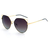 SHIVEDA-PJ768 - Women Polarized Round Cat Eye Sunglasses