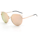 SHIVEDA-PJ768 - Women Polarized Round Cat Eye Sunglasses