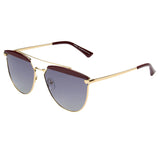 SHIVEDA-PT28021 - Women Round Mirrored Polarized Sunglasses