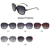 PT28042 - Women Classic Fashion Square Oversize Polarized Chic Sunglasses