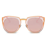 CA12 - Mirrored Polarized Lens Oversize Cat Eye Sunglasses - Iris Fashion Inc. | Wholesale Sunglasses and Glasses