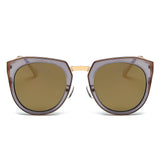 CA12 - Mirrored Polarized Lens Oversize Cat Eye Sunglasses - Iris Fashion Inc. | Wholesale Sunglasses and Glasses