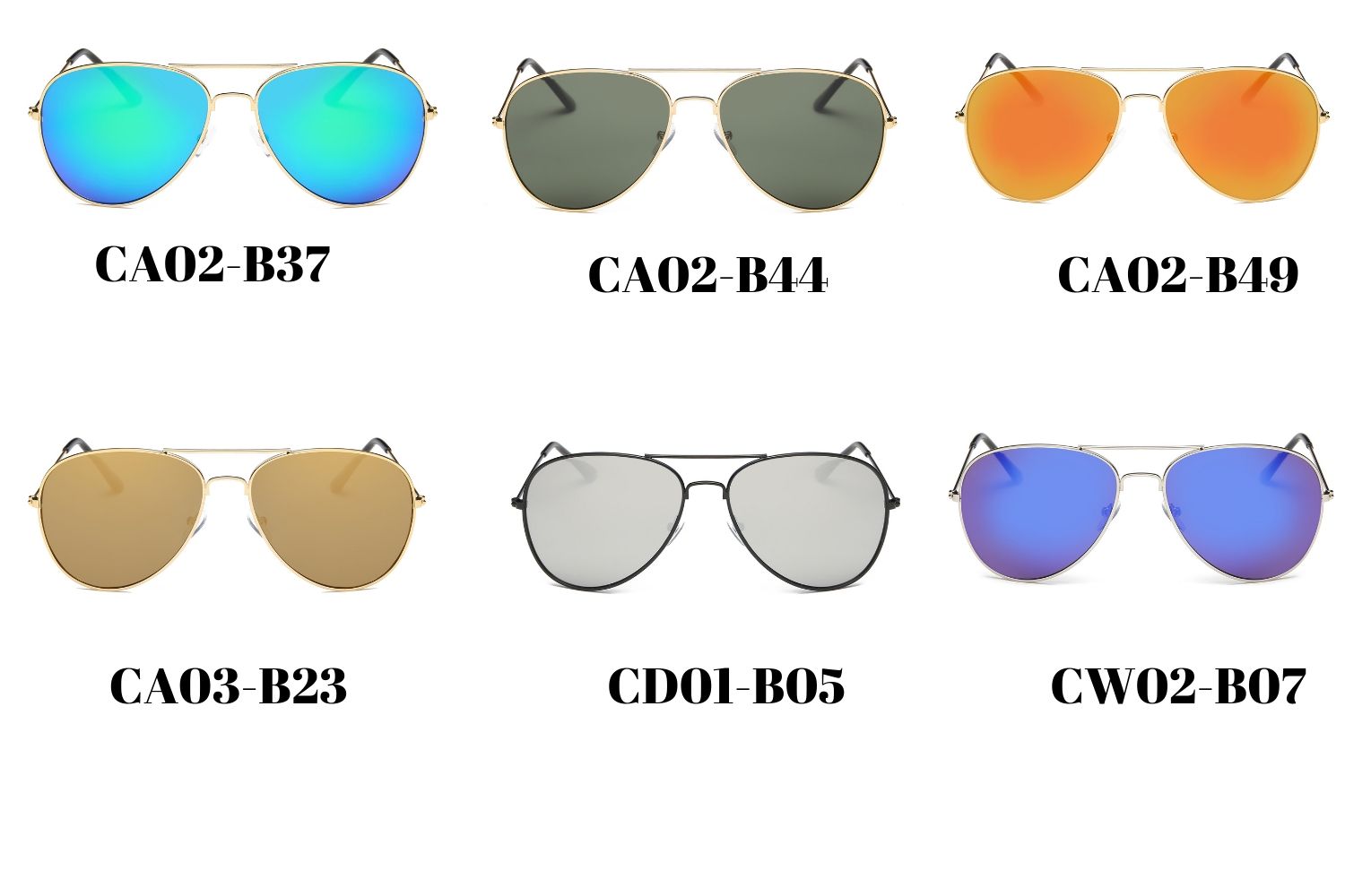 S1011 - Classic Aviator Fashion Sunglasses - Iris Fashion Inc. | Wholesale Sunglasses and Glasses